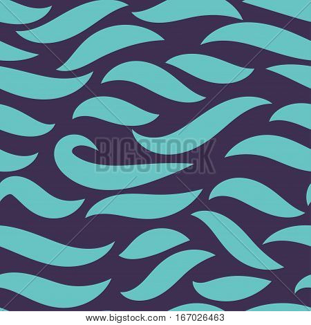 Seamless abstract pattern with aqua colors and dark background