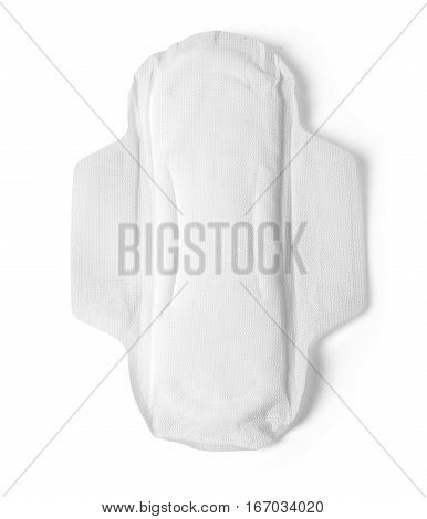 close up of woman hygiene protection on white background with clipping path