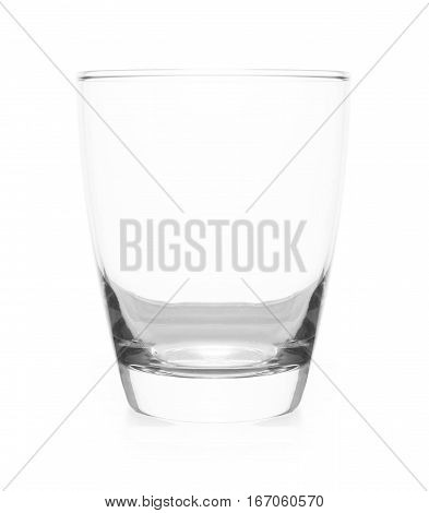 Beautiful empty glass isolated on white background