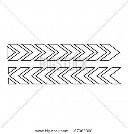 Figure of cars tire tracks design, vector illustration image