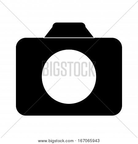 Black symbol camara icon image, vector ilustration design
