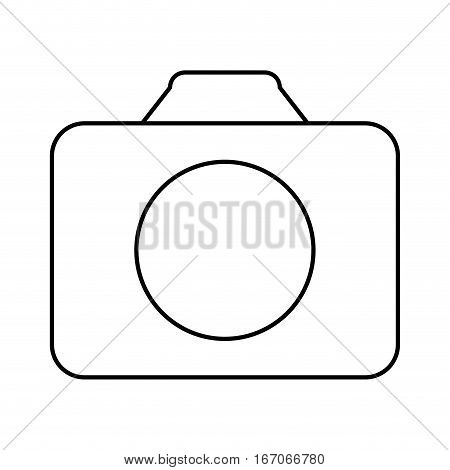White symbol camara icon image, vector ilustration design