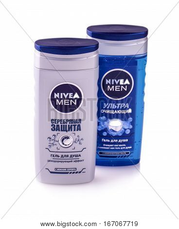 Chisinau Moldova January 28 2017: Plastic bottle of L'Oreal Paris Elseve Fall Resist3x Protect Shampoo for anti hair fall shampoo scalp hair.
