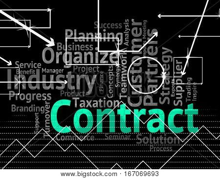 Contract Word Shows Deal Understanding And Deals