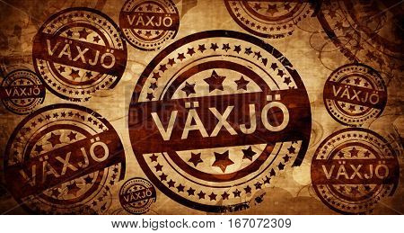 Vaxjo, vintage stamp on paper background
