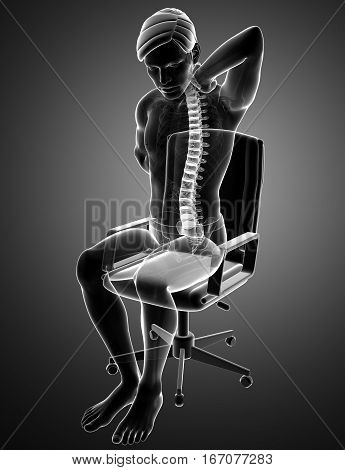 Male Feeling The Back Pain