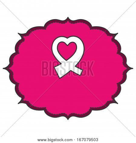 ribbon breast cancer awarenes related icons image vector illustration design