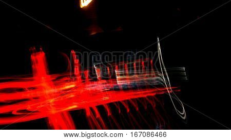Night lights on street Astir ,Abstract texuture