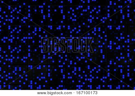 Perspective Surfaces With Random Glowing Tiles