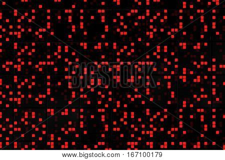 Perspective Surfaces With Random Glowing Tiles