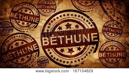 bethune, vintage stamp on paper background