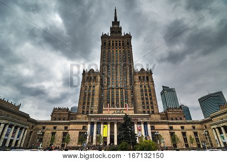 Palace of Culture and Science in Warsaw, Poland