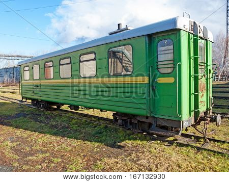 Narrow-gauge railway wagon . Rusia . Ural