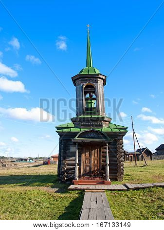 Wooden chapel Zosima and Savvaty Solovki. Russia