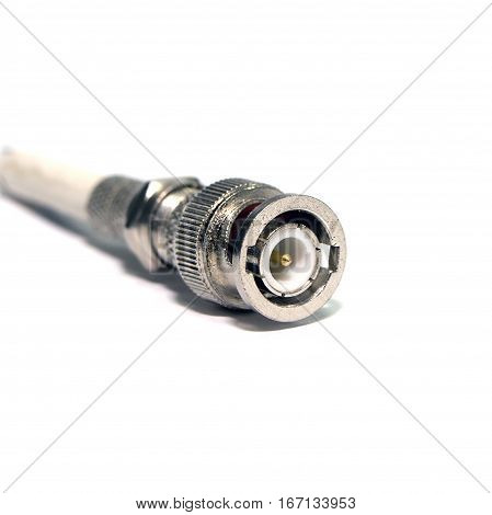 Connector BNC video  isolated on white background