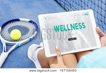 Balance Diet Fitness Healthy Food Life Concept