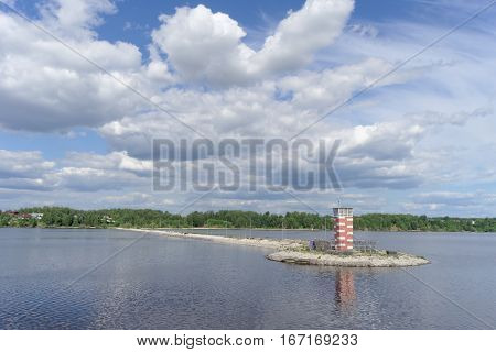 Gorodets, Russia. - June 2.2016. View Of The Gateway Gorodetsky To The Volga River.