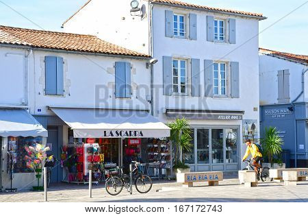La Couarde sur Mer France - september 26 2016 : the picturesque village in autumn