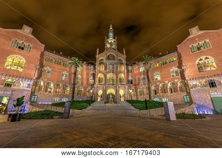 Hospital Sant Pau Recinte Modernista -barcelona, Spain