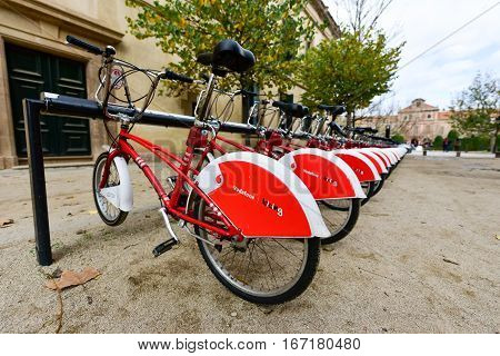 Bicing Bicycles - Barcelona, Spain