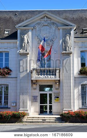 Gournay en Bray France - september 7 2016 : the city hall
