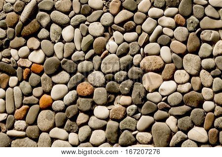 Wall Made Of The Same Type Of Stones