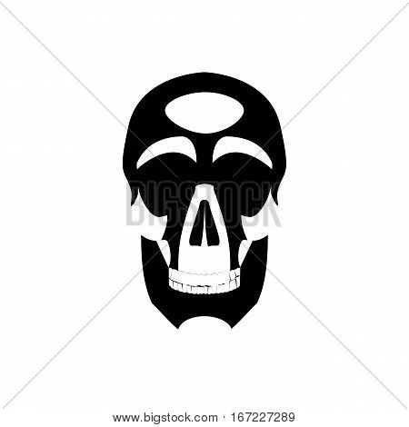 Icon human skull isolated on a white background