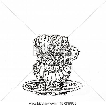 Coloring Pages For Adults,tea