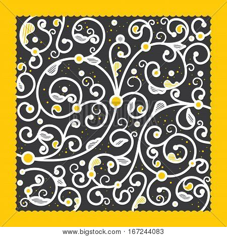 floral ornament pattern vector illustration textile decorative