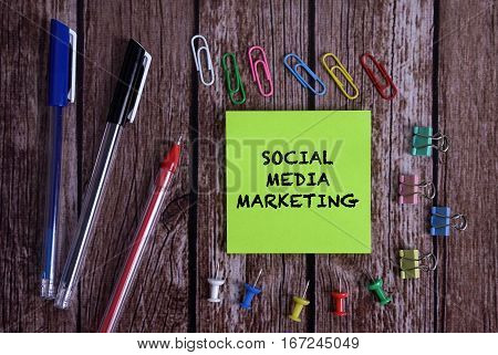 Tolls With Notes Social Media Marketing Conceptual