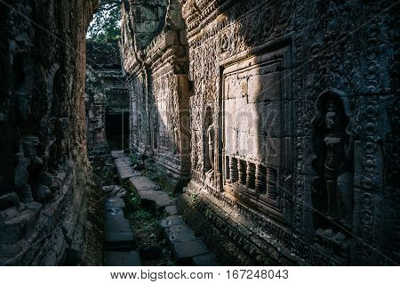 Preah Khan ancient temple in Ankgor, Cambodia