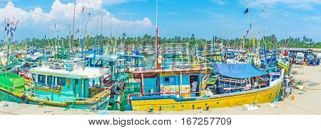 Panorama With Colorful Trawlers