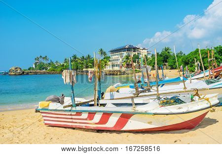 The Fishermen's Beach Of Midigama