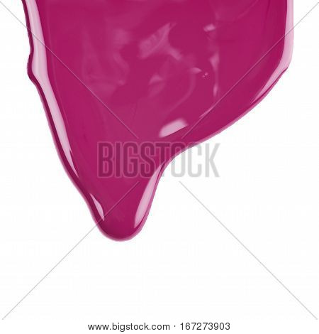 Copyspace backdrop composition made of splashed paint drop spills isolated over the white background