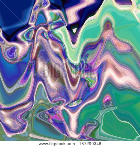 Abstract coloring background of the caribbean blues gradient with visual wave and poolar coordinates effects,good for your design