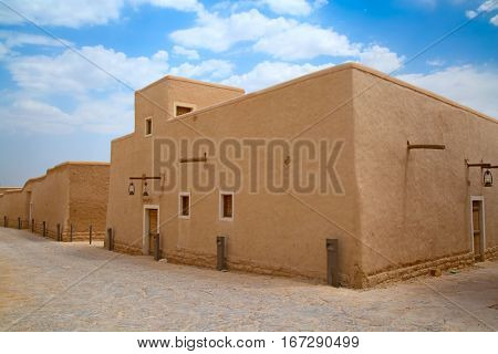 Streets of the old city Diriyah near Ar Riyadh, Kingdom of Saudi Arabia