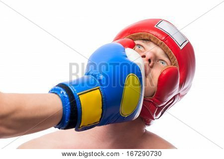 Uppercut Punch In The Face From The Bottom Opponent Isolation
