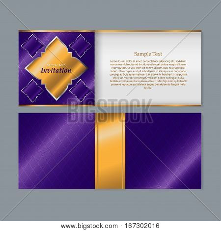Invitation card design - Thai art background