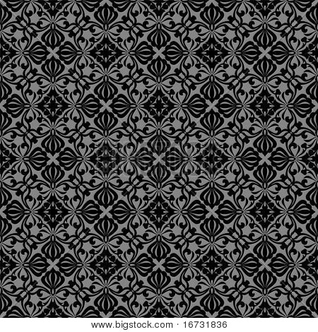 Floral vector pattern for continuous replicate.
