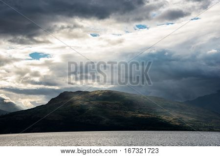 Stormy sky over the mountains in Subic Bay Philippines