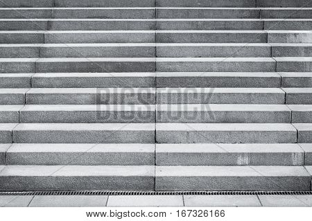 details of railing and stairs of a modern building