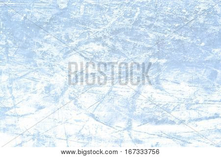 Ice rink background after a skating contest on winter time