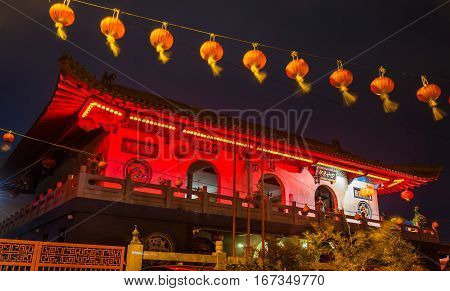 Xiang Lin Si, a Buddhist Temple in Malacca, Malaysia