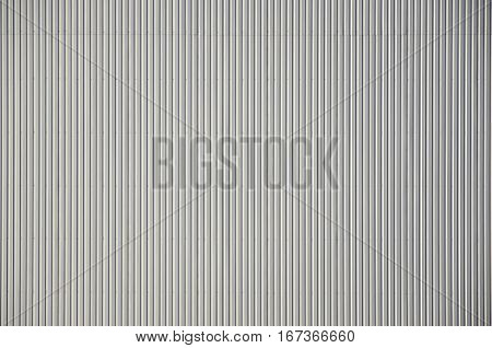 White Corrugated Metal Texture Surface