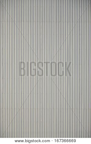 White Corrugated Metal Texture Surface