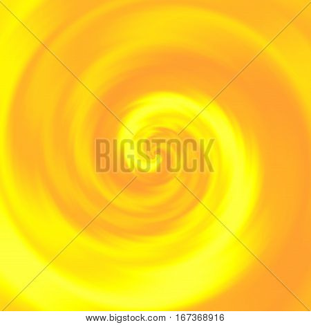 Illustration of yellow - orange whirlpool (swirl vortex etc.) background