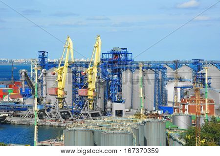 Cargo Crane And Grain Dryer