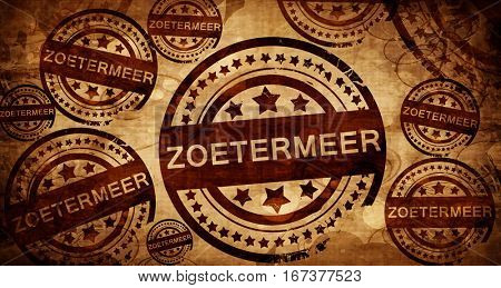 Zoetermeer, vintage stamp on paper background