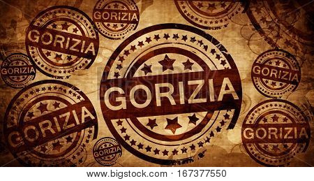 Gorizia, vintage stamp on paper background