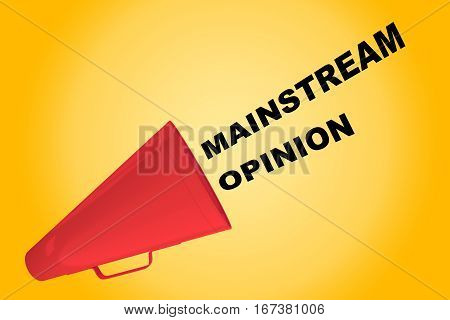 Mainstream Opinion Concept